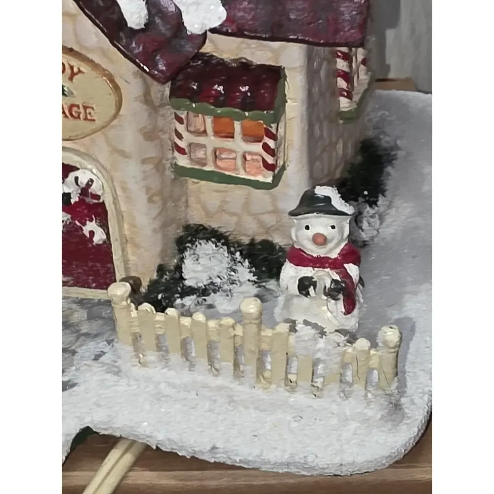Vtg 1992 Hearthstone Candy Cottage Village House Light Up Christmas Silvestri